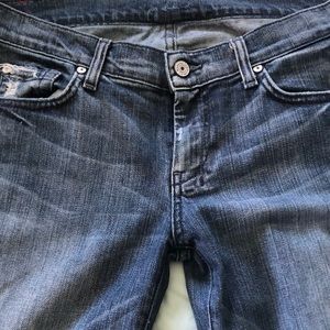 Size 30. Slight flare 7 for all Mankind jeans. Low rise